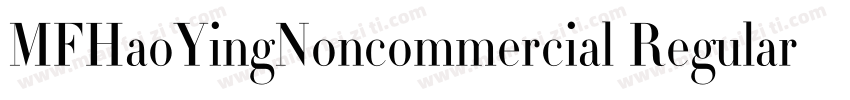 MFHaoYingNoncommercial Regular字体转换